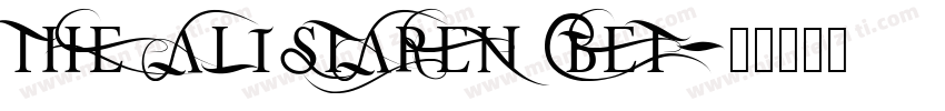 THE ALISTAREN BET字体转换